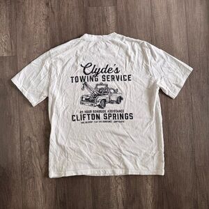 Clyde’s Tow Service Tee – Retro Workwear Graphic - RUNS LARGE